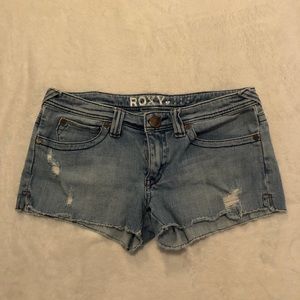 Ripped Denim Shorts